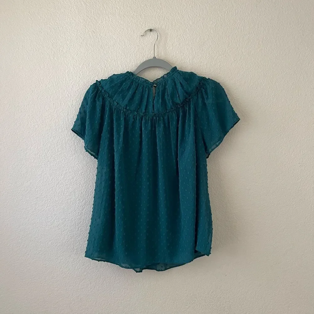 ‎J crew raised dot blouse
